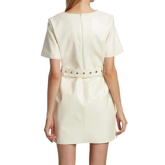 Cinq à Sept
Abytha Belted Faux Leather Minidress - Picture 4 of 9